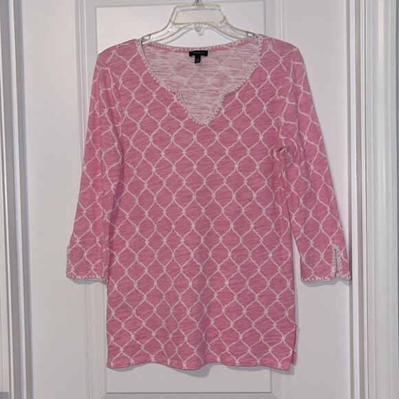 Talbots Tops - Talbots 3/4 Sleeve Pink Top
